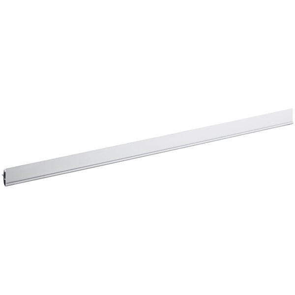 A white rectangular metal tag strip.
