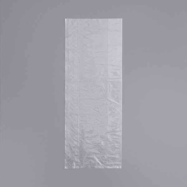 A clear plastic LK Packaging food bag.