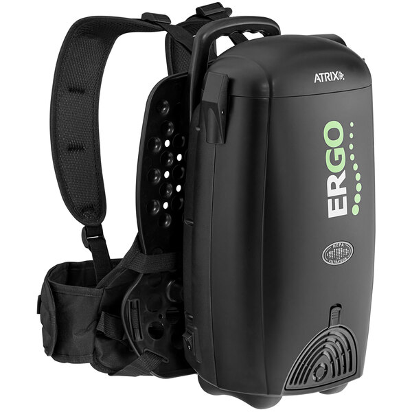 Atrix VACBP1 Black Ergo Backpack HEPA Vacuum Cleaner for sale online 
