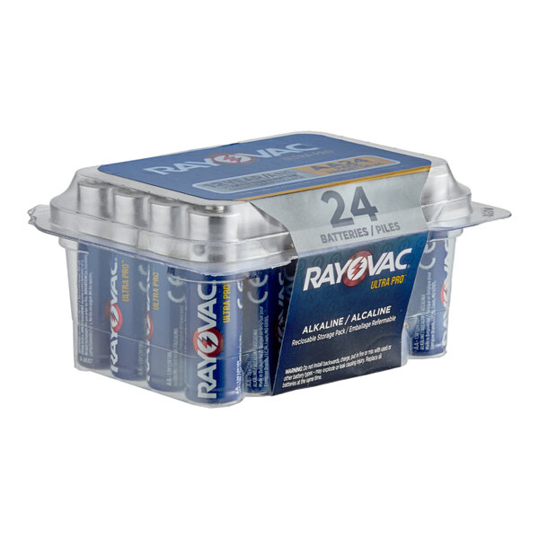 Rayovac ALAA-24PPJ Ultra Pro Industrial AA Alkaline Batteries - 24/Pack