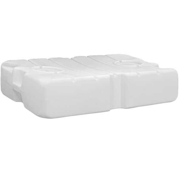 A white rectangular Satellite Natural holding tank with a lid.