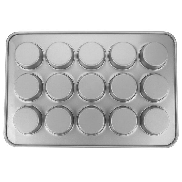 A Chicago Metallic mini cake pan with 15 circles.