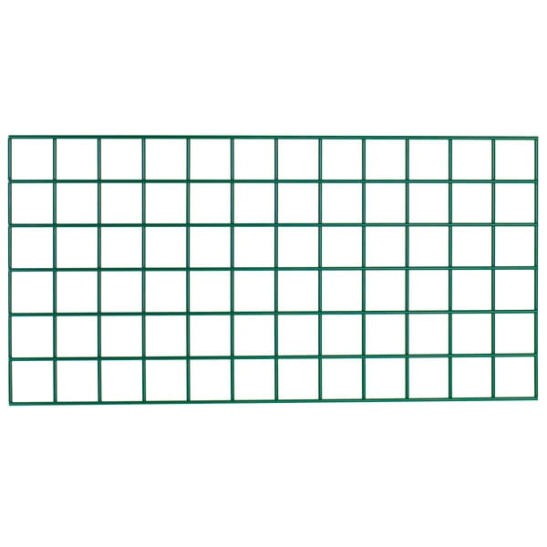 A Metroseal 3 wire grid with green squares on a white background.
