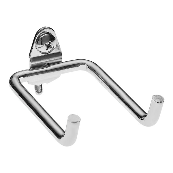 A silver metal Triton DuraHook with a screw.