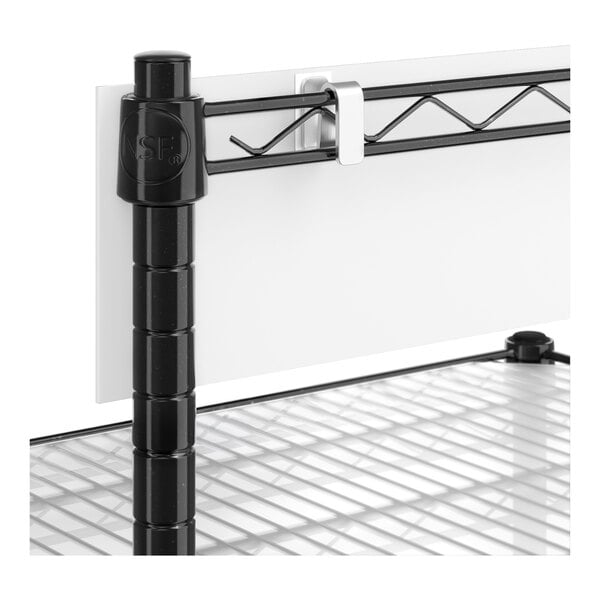 Regency NSF Black Epoxy Take-Out Shelving Station with 5 Shelves and PVC Shelf Mat Overlay - 18" x 48" x 64"