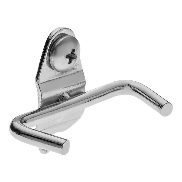 A chrome metal Triton DuraHook pliers holder with a screw hook.