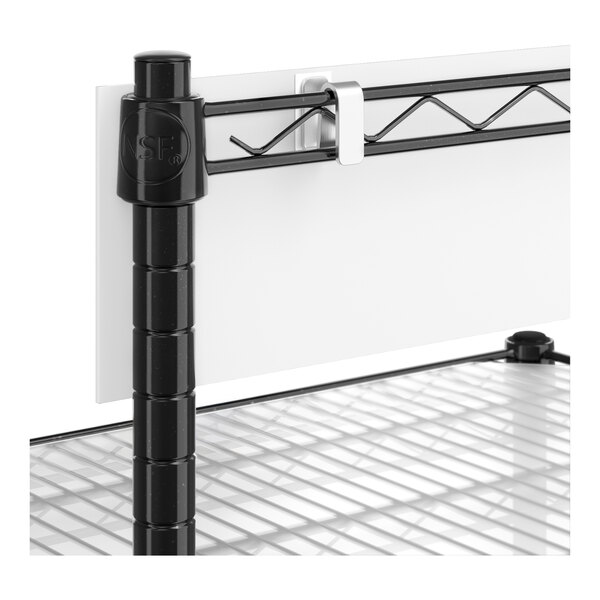 Regency NSF Black Epoxy Take-Out Shelving Station with 5 Shelves and PVC Shelf Mat Overlay - 18" x 36" x 64"