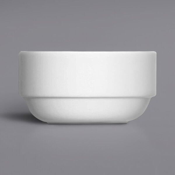 A Bauscher bright white porcelain bowl.