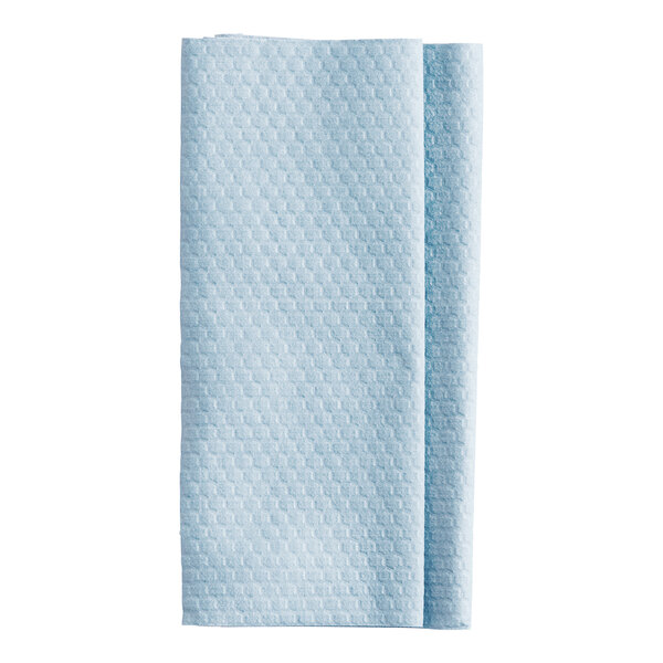 A blue Lavex industrial wiper folded in a pop-up box.