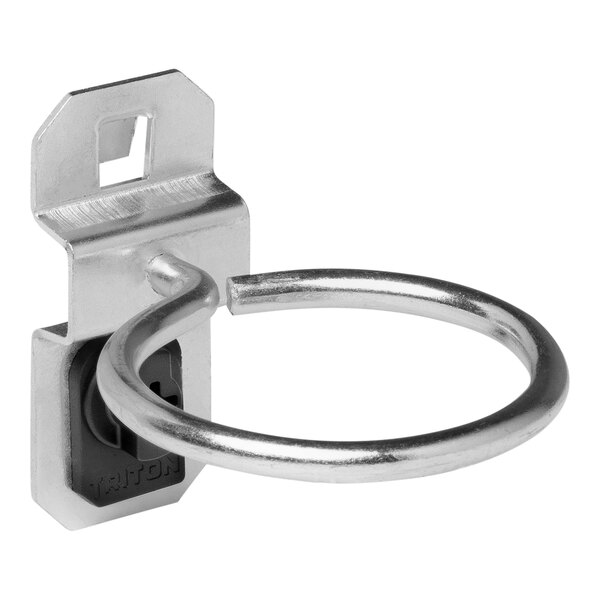 A Triton Products stainless steel ring tool holder with a metal handle.