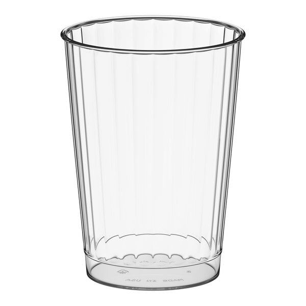 WNA Comet CC10240 Classicware 10 oz. Tall Clear Plastic Fluted Tumbler - 240/Case