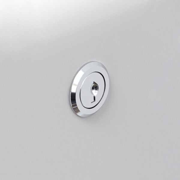 A close-up of a white Kimberly-Clark Professional ICON automatic paper towel dispenser with a cherry blossom faceplate.