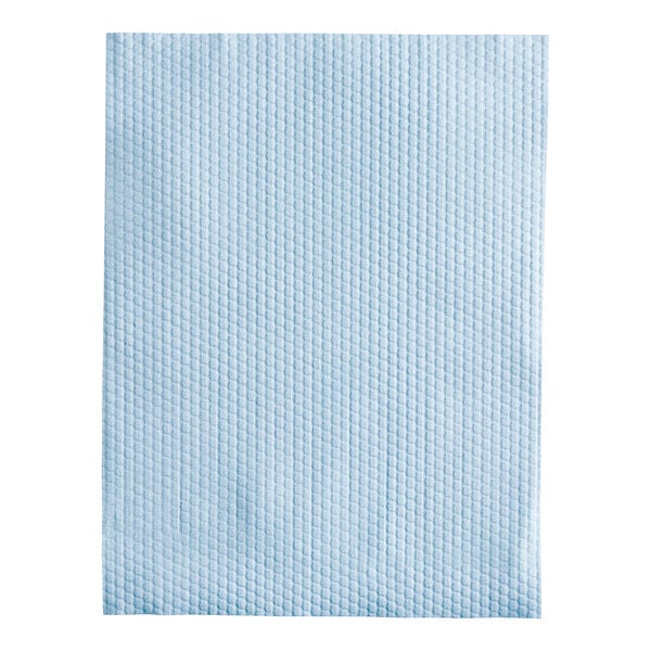 A white rectangular box with a black border containing blue Lavex industrial wipers.