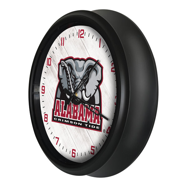 Holland Bar Stool 14" University of Alabama (Elephant) Indoor / Outdoor LED Wall Clock