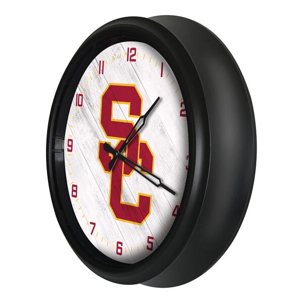 Holland Bar Stool 14" University of Southern California Indoor / Outdoor LED Wall Clock