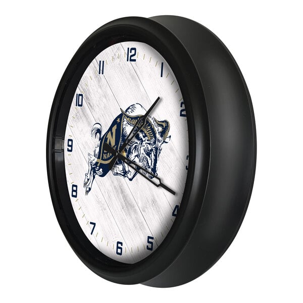 Holland Bar Stool 14" US Naval Academy Indoor / Outdoor LED Wall Clock