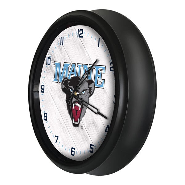 Holland Bar Stool 14" University of Maine Indoor / Outdoor LED Wall Clock