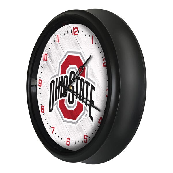 Holland Bar Stool 14" Ohio State University Indoor / Outdoor LED Wall Clock