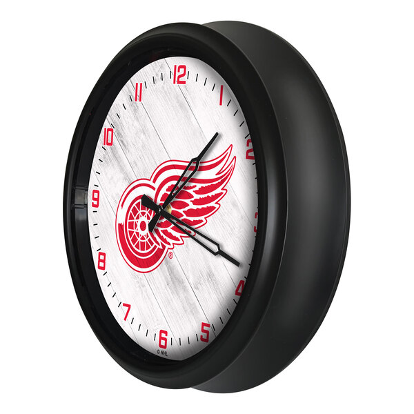 Holland Bar Stool 14" Detroit Red Wings Indoor / Outdoor LED Wall Clock