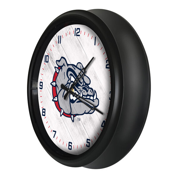 Holland Bar Stool 14" Gonzaga Indoor / Outdoor LED Wall Clock