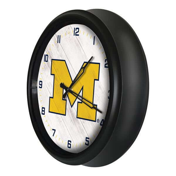 Holland Bar Stool 14" University of Michigan Indoor / Outdoor LED Wall Clock