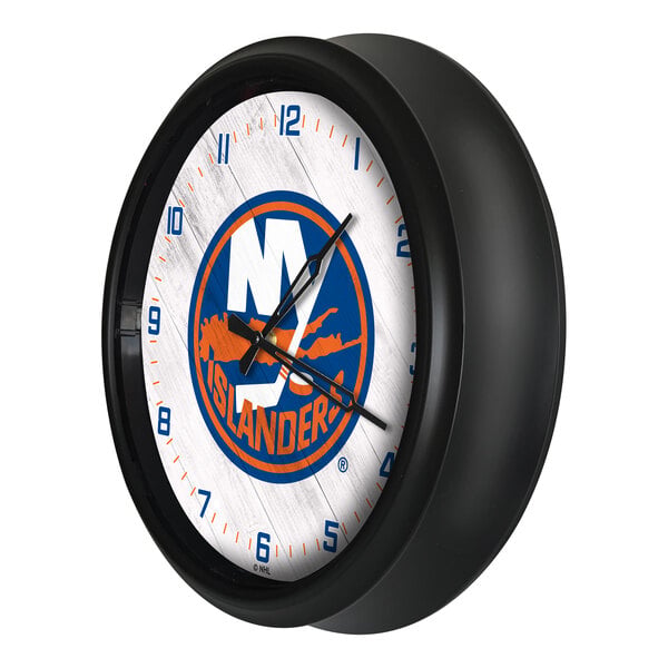 Holland Bar Stool 14" New York Islanders Indoor / Outdoor LED Wall Clock