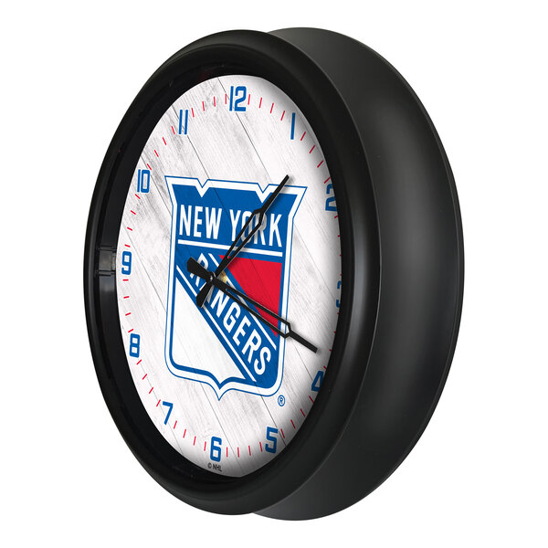 Holland Bar Stool 14" New York Rangers Indoor / Outdoor LED Wall Clock