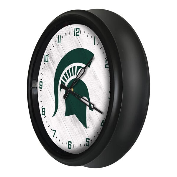Holland Bar Stool 14" Michigan State University Indoor / Outdoor LED Wall Clock