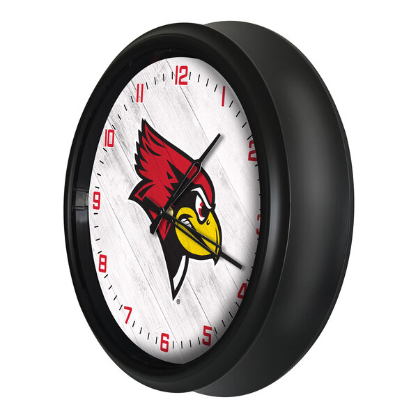 Holland Bar Stool 14" Illinois State University Indoor / Outdoor LED Wall Clock