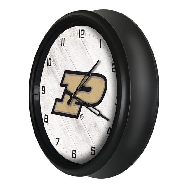 Holland Bar Stool 14" Purdue Indoor / Outdoor LED Wall Clock