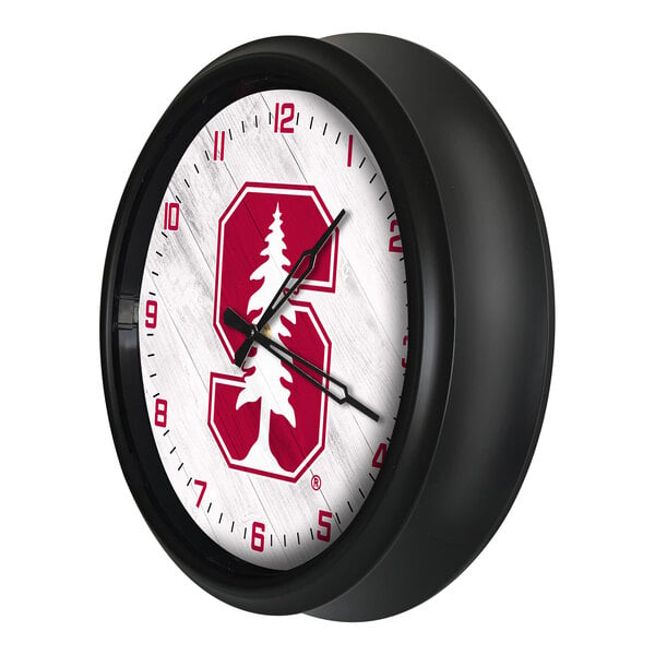 Holland Bar Stool 14" Stanford University Indoor / Outdoor LED Wall Clock