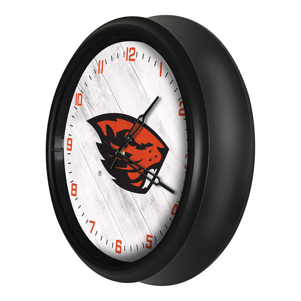 Holland Bar Stool 14" Oregon State University Indoor / Outdoor LED Wall Clock