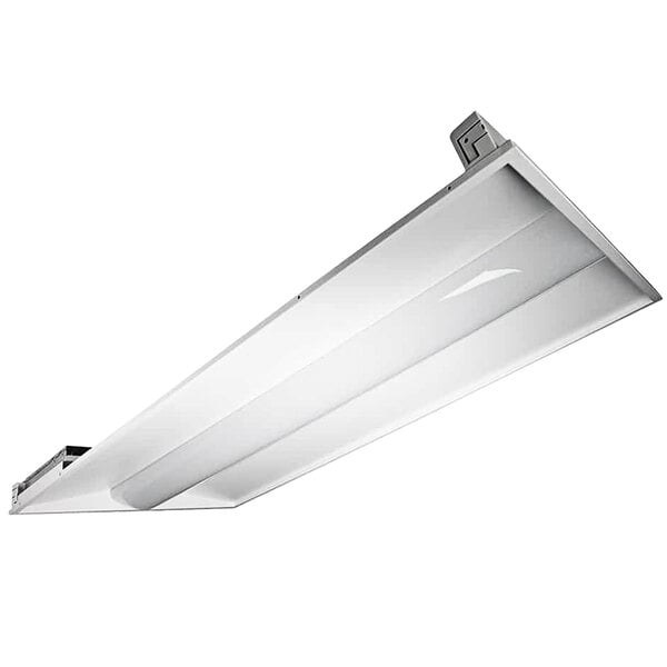 A white rectangular TCP LED troffer light fixture.