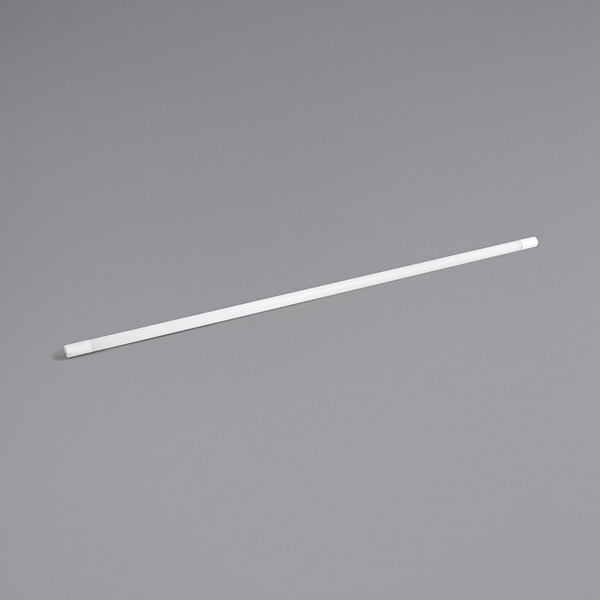 A TCP LiberaT8 frosted LED tube with a gray background.