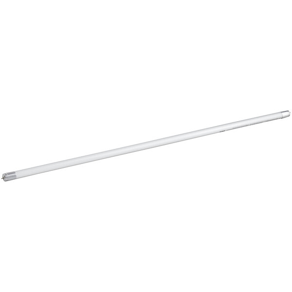 A white TCP Pro Line T8 LED tube with silver ends.