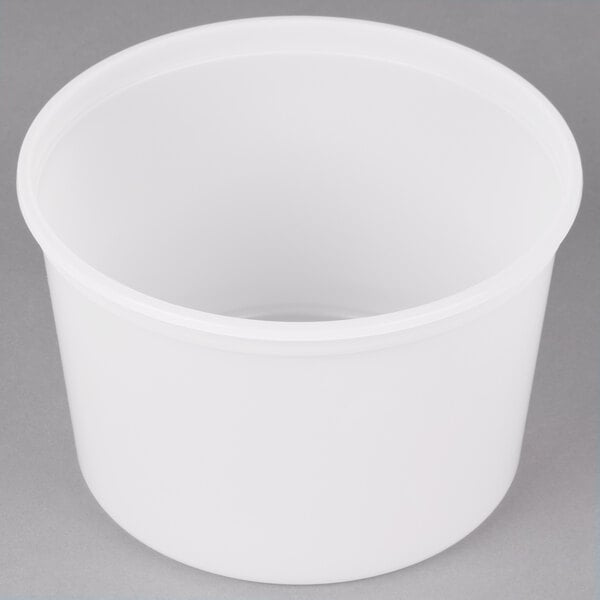 64 oz. (1/2 Gallon) Plastic Freezer Food Storage Deli Soup Container Tubs w/ Lids