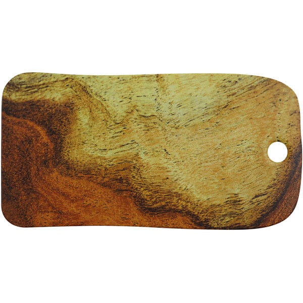 A cheforward mango wood rectangle serving board with a wood grain design.