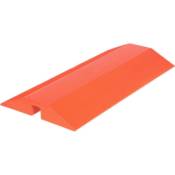 An orange Vestil urethane hose and cable crossover ramp.