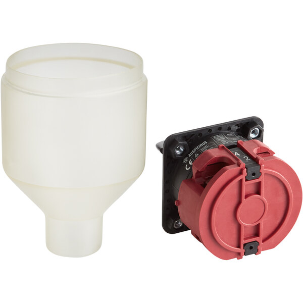 The white plastic main switch assembly and cover for Estella Caffe ECEM1 and ECEM2 coffee machines.