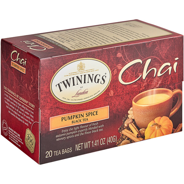 Twinings Pumpkin Spice Chai Tea Bags 