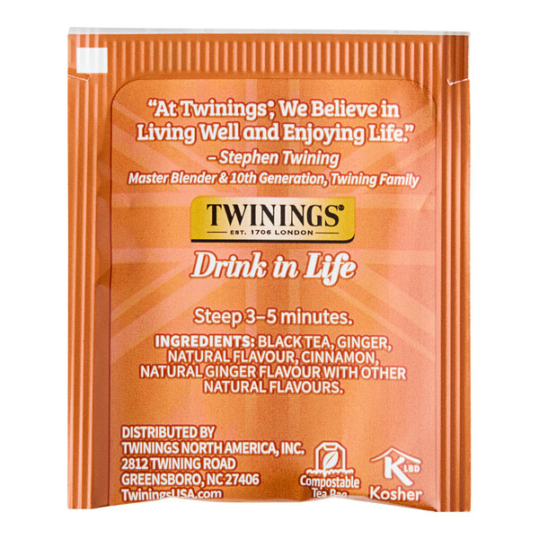 A box of 20 Twinings Gingerbread Joy Tea Bags.