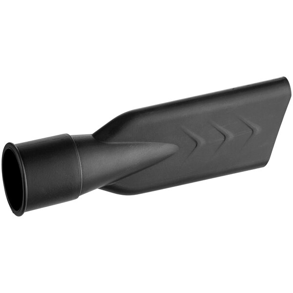 A black plastic tube with a black handle.