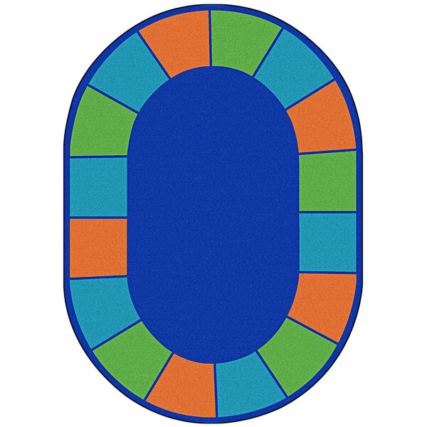 Joy Carpets Edu-Squares 8 x 11 Multi-color Indoor Geometric Kids Area Rug Joy Carpets Edu-Squares 8 x 11 Multi-color Indoor Geometric Kids Area Rug