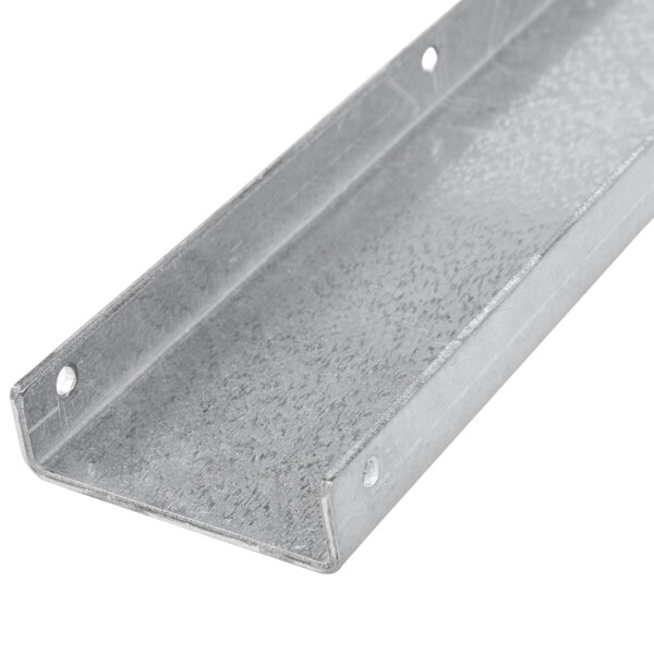 A metal beam with holes on the side.