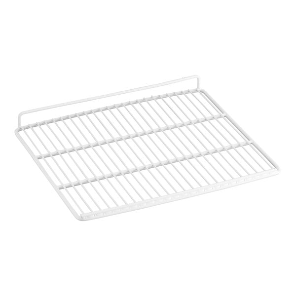 An Avantco white wire rack shelf.