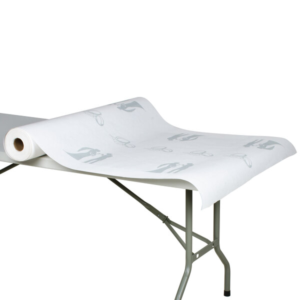 40" x 300' Paper Table Cover with Wedding Pattern