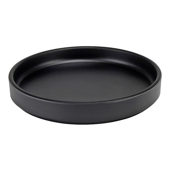 Cal-Mil Hudson 6" Black Low Rim Melamine Plate