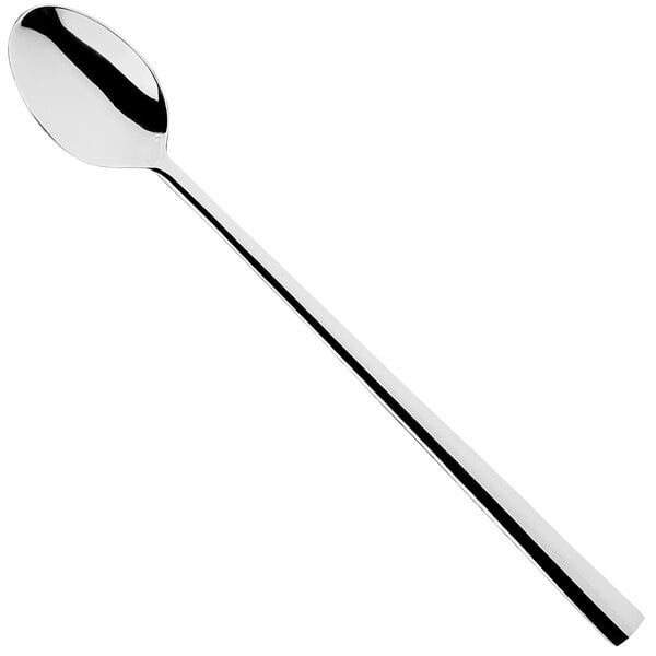 A Sola stainless steel iced tea spoon with a long handle.