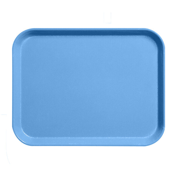 A blue rectangular tray.