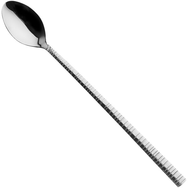 A silver Sola stainless steel iced tea spoon with a long handle.